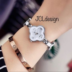 Luxury Four leaf clover Stainless steel Watch